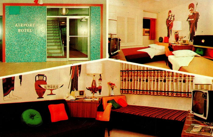 Willow Run Airport - Old Postcard (newer photo)